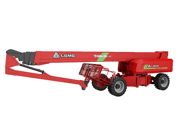 LGMG T42JE-2 — render de fábrica, plataforma de 44,15 m