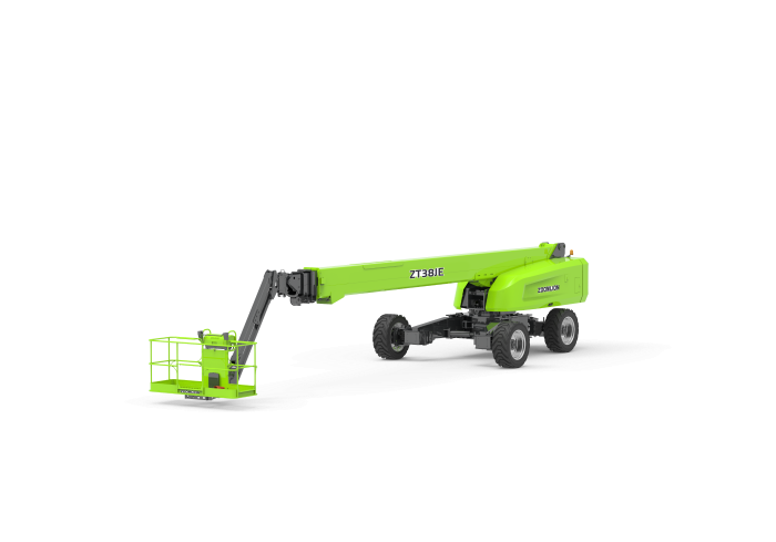 Render de fábrica da linha Zoomlion — ilustra a ZT42JE (44 m)